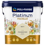 POLI-FARBE PLATINUM FOLTÁLLÓ BELTÉRI SZÍNES FALFESTÉK 5L F15 FÖLDIMOGYORÓ