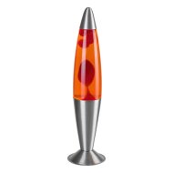 Rábalux Lollipop3 LED lávalámpa 25W ezüst-piros