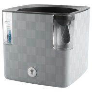 Virágcserép öntözővel Cobble műanyag 14cm szürke