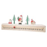 Dekor adventi naptár 40x2x14cm 3-féle típus