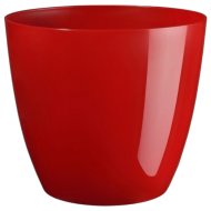 Virágkaspó Ella Deco Xmas Red átm.:13cm műanyag piros színben