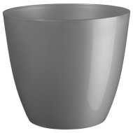Virágkaspó Ella Deco Silver átm.:15cm műanyag ezüst színben