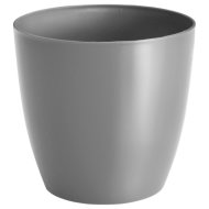 Virágkaspó Ella Deco Silver átm.:18cm műanyag ezüst színben