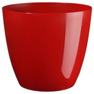 Virágkaspó Ella Deco Xmas Red átm.:18cm műanyag piros színben