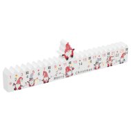 Dekor adventi naptár LED-es 2,5x9x34cm