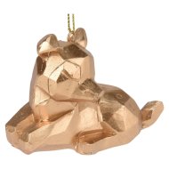 Karácsonyfadísz állatos 8x3x5cm 5-féle típus