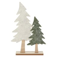 Asztaldísz fenyőfa 26x5x38cm 2-féle design