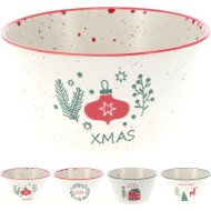 Karácsonyi tál 500ml 4-féle mintával porcelán