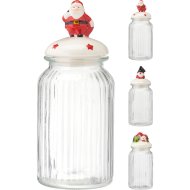 Karácsonyi üveg tárolóedény 1250ml 3-féle