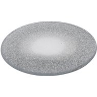 Kistartó üveg 10cm átmérő ezüst csillám