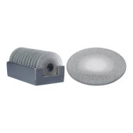 Kistartó üveg 0,5x15x15cm ezüst csillám