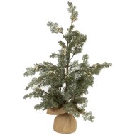 Dekor fa fehér bogyókkal 60cm