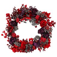 Karácsonyi koszorú díszített 45cm