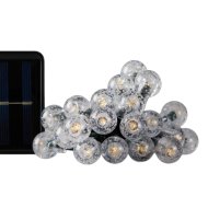 Solar 80 LED melegfehér mini gömb izzós fényfüzér