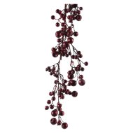Girland csillámos 130cm vörös