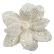 Művirág 28cm krémszín