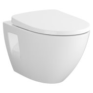 Cersanit Moduo Plus fali WC mélyöblítésű peremnélküli ovális WC-ülőkével