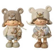 Dekor figura mosolygó gyerek 16cm 2-féle típus