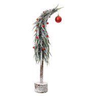 Asztaldísz műfenyő havas 60cm zöld