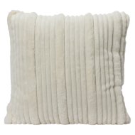 Díszpárna 45x45x10cm anyagában csíkos bézs