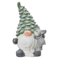 Dekor manó 39cm magnézium zöld