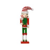 Dekor diótörő 30 cm piros