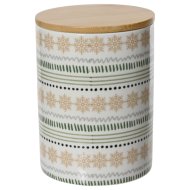 Cukorka tároló doboz 9,8x12,5cm mintás porcelán
