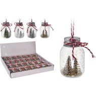 FÜGGŐ DEKOR ÜVEG 7X4X4CM 4 FÉLE