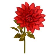 Művirág Dália 115 cm piros
