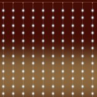 Fényfüggöny micro LED-es, 20 füzér / 20 LED melegfehér 2x2 m IP44