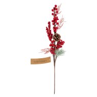 Karácsonyi pick ág 55cm piros 4-féle design