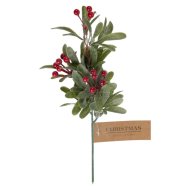 Karácsonyi pick ág 38x17x9cm díszített