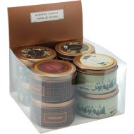 Illatgyertya karácsonyi 80g fedeles 3-féle
