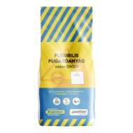Weber flexibilis fugázóanyag 4kg fehér D400P