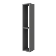 SAVINI LINEA FALI SZEKRÉNY 15X80X15CM SZÜRKE 2 POLCRÉSSZEL