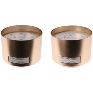 Illatgyertya 515g alumínium tartóban 2-féle illat