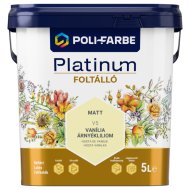 POLI-FARBE PLATINUM FOLTÁLLÓ BELTÉRI SZÍNES FALFESTÉK 5L V5 VANÍLIA ÁRNYÉKLILIOM
