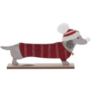 Dekor 38 cm kalapos kutya