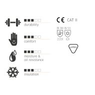 Védőkesztyű tenyérmártott latex téli &quot;Winter Grip&quot; 9