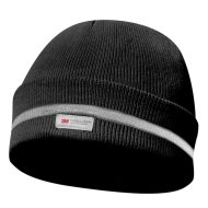 Thinsulate sapka fényvisszaverő csíkkal fekete
