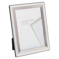 Képkeret 22,8x17,3cm ezüst fém