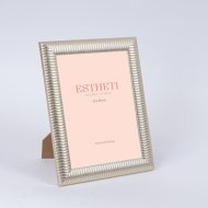 Képkeret 18,8x23,8cm ezüst műanyag