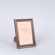 Képkeret 12,5x17,5cm fekete-arany műanyag