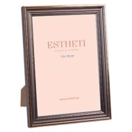 Képkeret 15,5x20,5cm fekete-arany műanyag