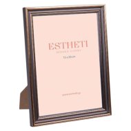 Képkeret 17,5x22,5cm fekete-arany műanyag