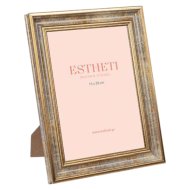 Képkeret 19,7cmx24,8cm antik ezüst műanyag