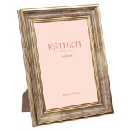 Képkeret 17,5x22,5cm antik ezüst műanyag