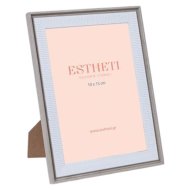 Képkeret 13,1x18,1cm szürke-fehér műanyag