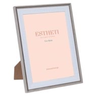 Képkeret 16,2x21,1cm szürke/fehér műanyag