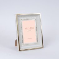 Képkeret 16,5x21,5cm szürke-arany műanyag